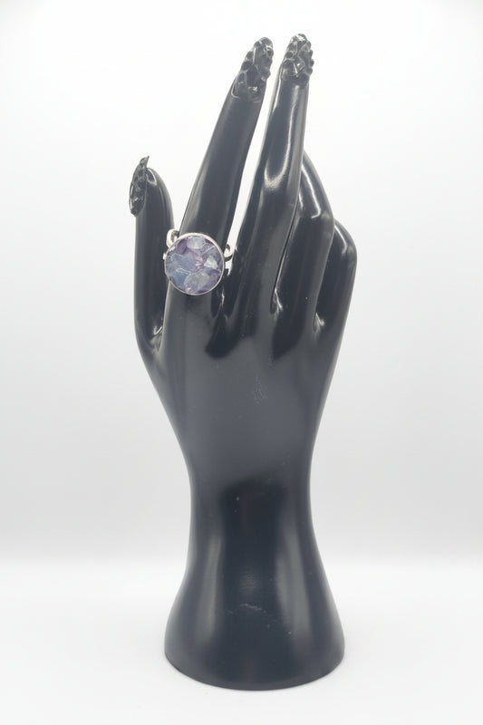Fleur des Vagues - Bagues en fluorite