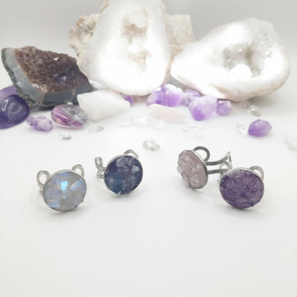 Fleur des Vagues - Bagues en fluorite
