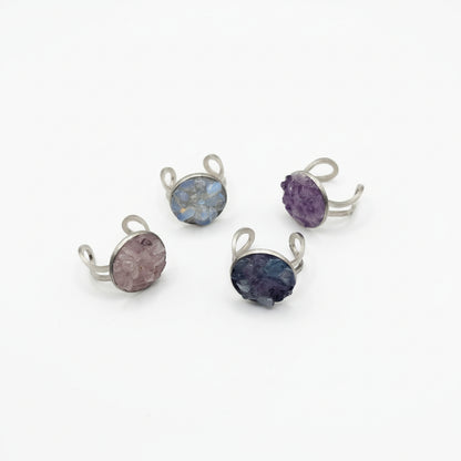 Fleur des Vagues - Bagues en fluorite