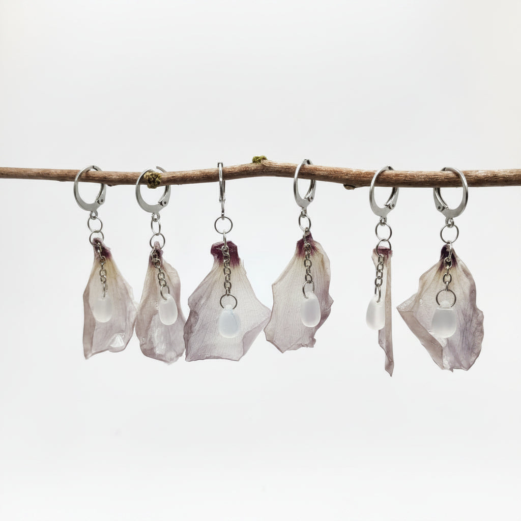 Nyssandra - Pendants en pétales séchés