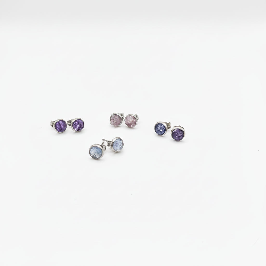 Eclat Nocturne - Boucles d’oreilles en pierre de lune