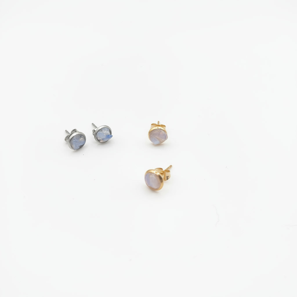 Eclat Nocturne - Boucles d’oreilles en pierre de lune