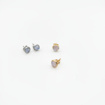 Eclat Nocturne - Boucles d’oreilles en pierre de lune