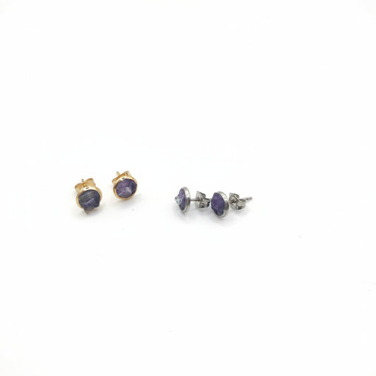 Pétales de Cristal - Boucles d’oreilles en fluorite